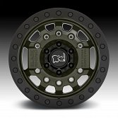 Black Rhino Avenger Beadlock OD Green Custom Truck Wheels 3